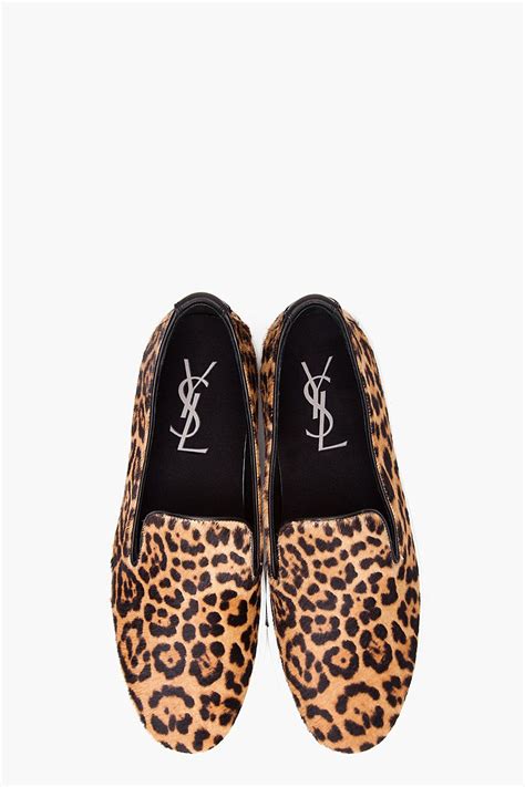 ysl cheetah loafers|saint laurent loafers sale.